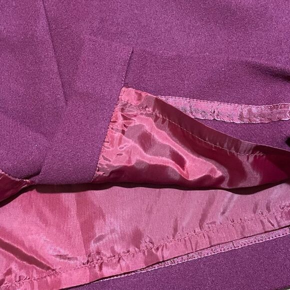 J. Crew Wool Burgundy Pencil Skirt - Picture 4 of 5